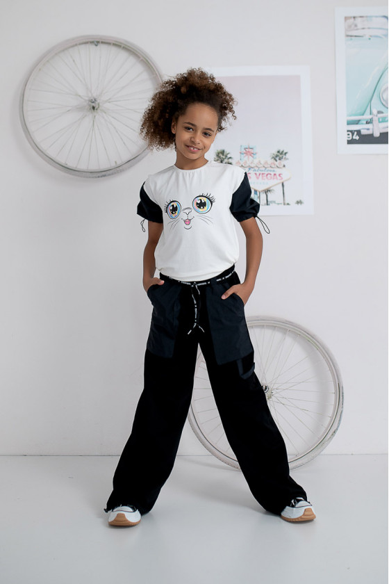 Spodnie dla dziewczynki Duża kieszeń