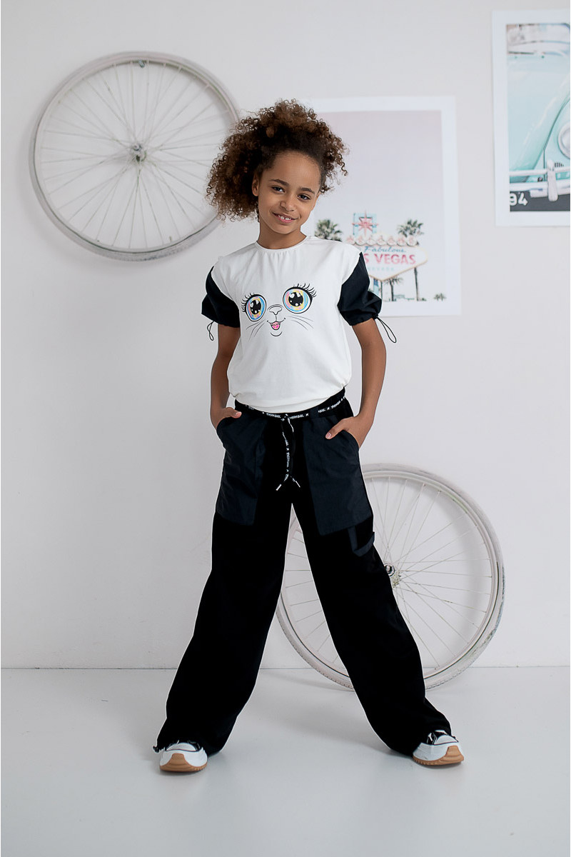 Spodnie dla dziewczynki Duża kieszeń