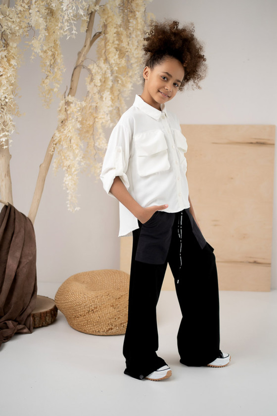 Spodnie dla dziewczynki Duża kieszeń