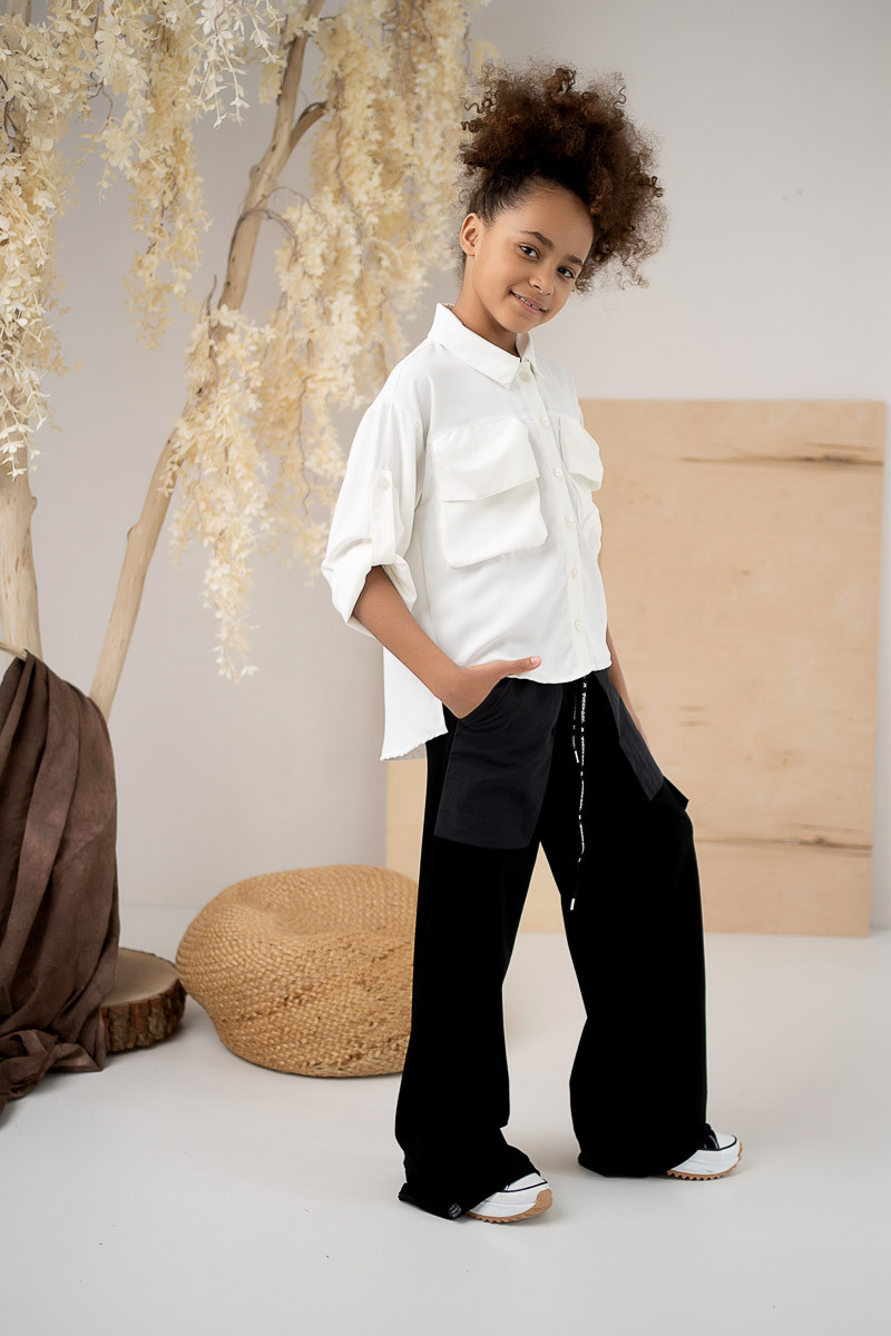 Spodnie dla dziewczynki Duża kieszeń