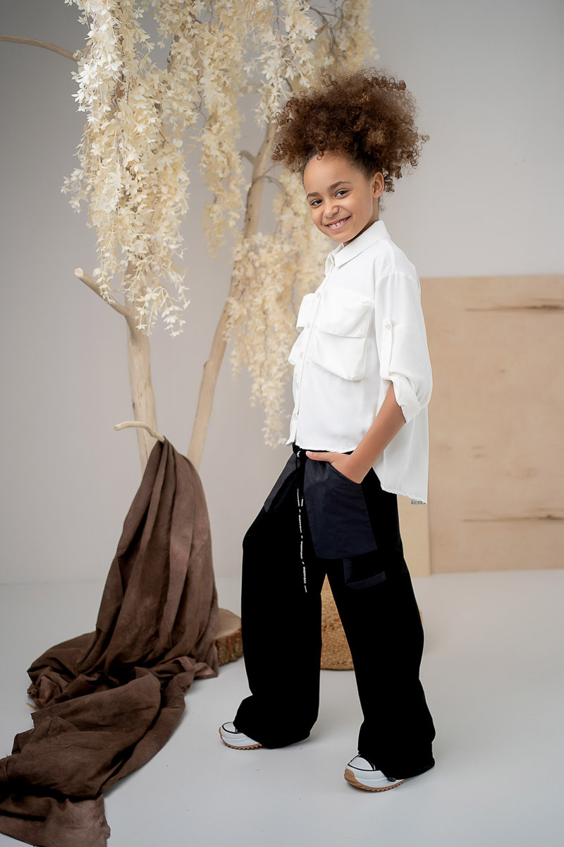 Spodnie dla dziewczynki Duża kieszeń