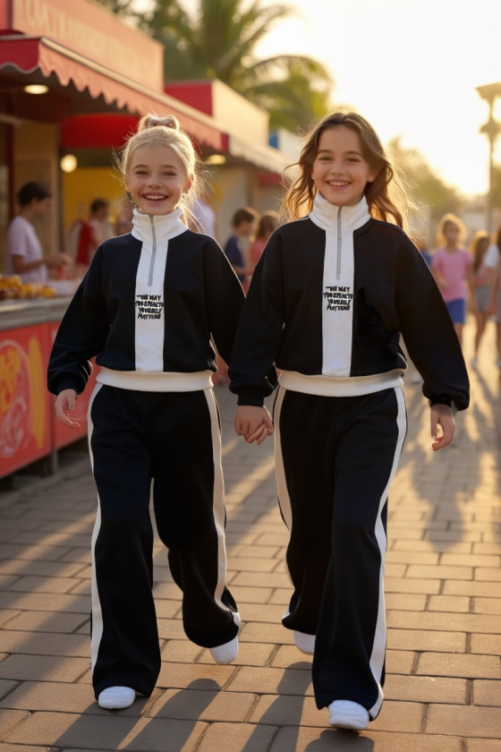 Komplet dla dziewczynki The Way czarny