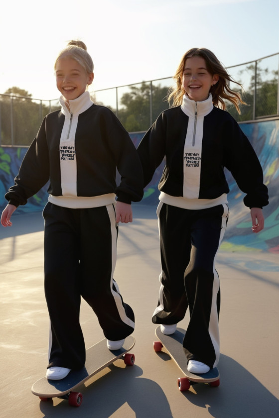 Komplet dla dziewczynki The Way czarny