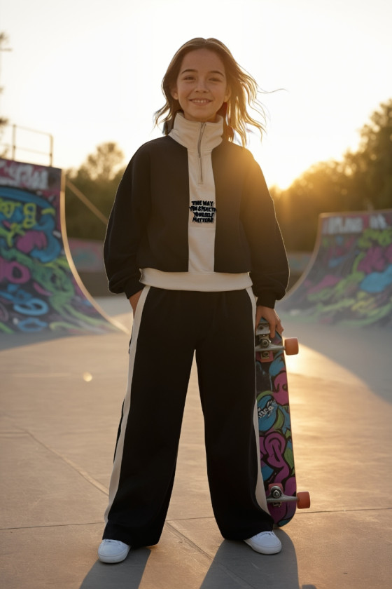 Komplet dla dziewczynki The Way czarny