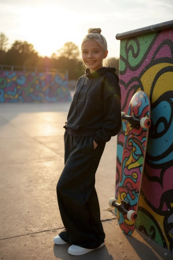 połysk czarny kaptur