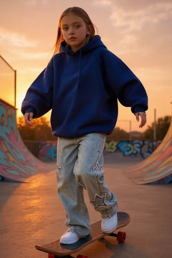 Bluza dla dziewczynki Milla Granat