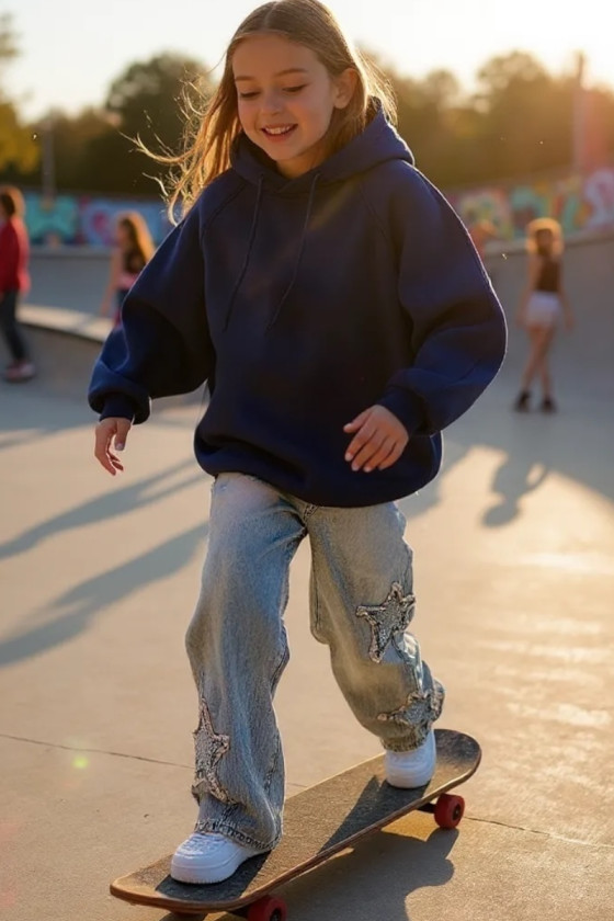 Bluza dla dziewczynki Milla Granat