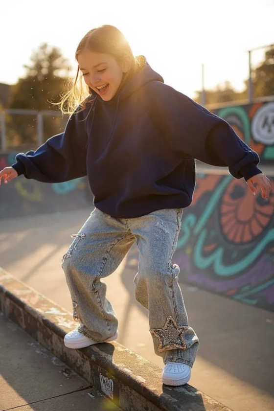 Bluza dla dziewczynki Milla Granat