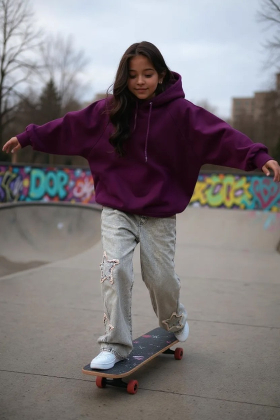 Bluza dla dziewczynki Milla Fiolet