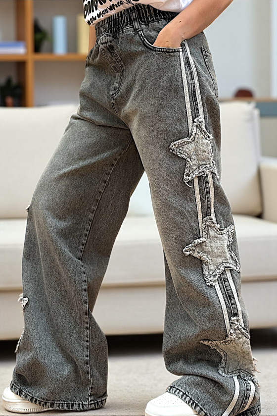 Spodnie jeansowe dla dziewczynki Trio Lampas