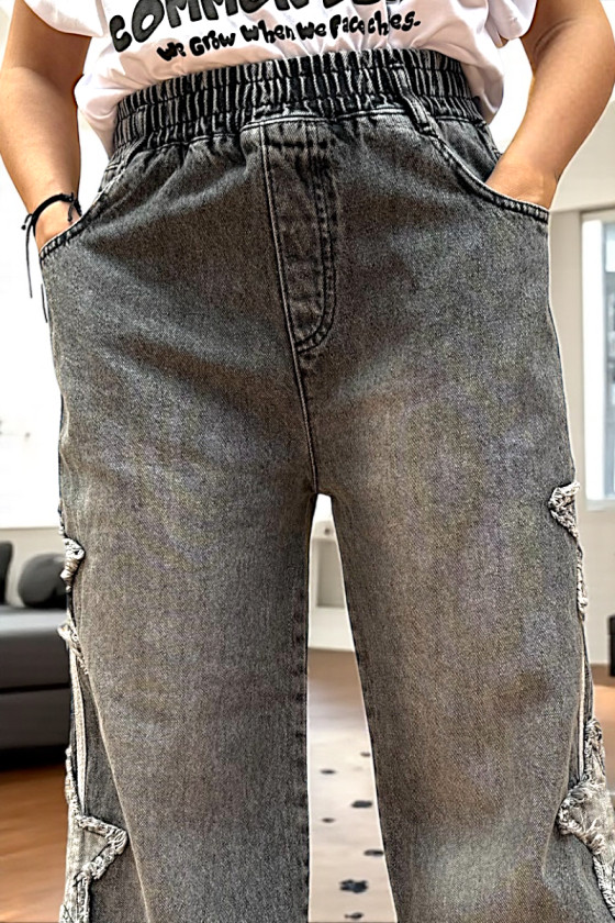 Spodnie jeansowe dla dziewczynki Trio Lampas