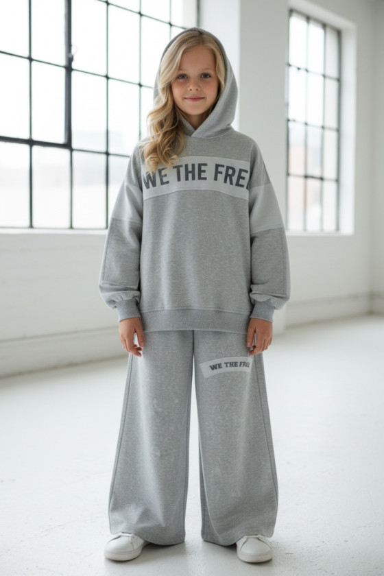 Komplet We The Free jasny szary