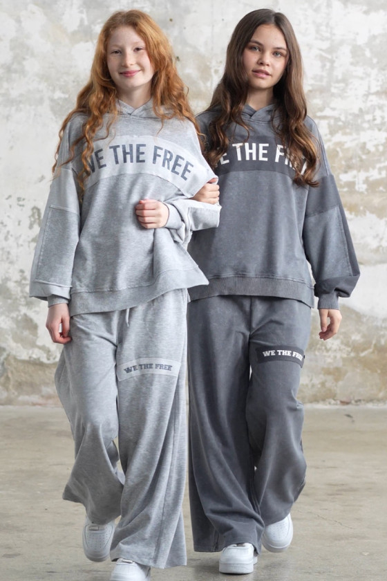 Komplet We The Free jasny szary