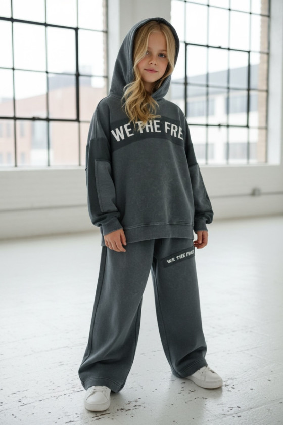 Komplet We The Free ciemny szary