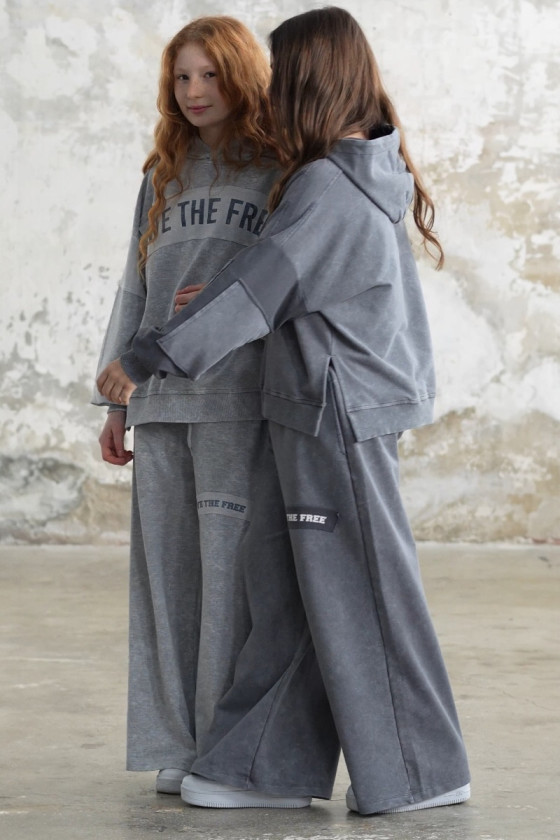 Komplet We The Free ciemny szary