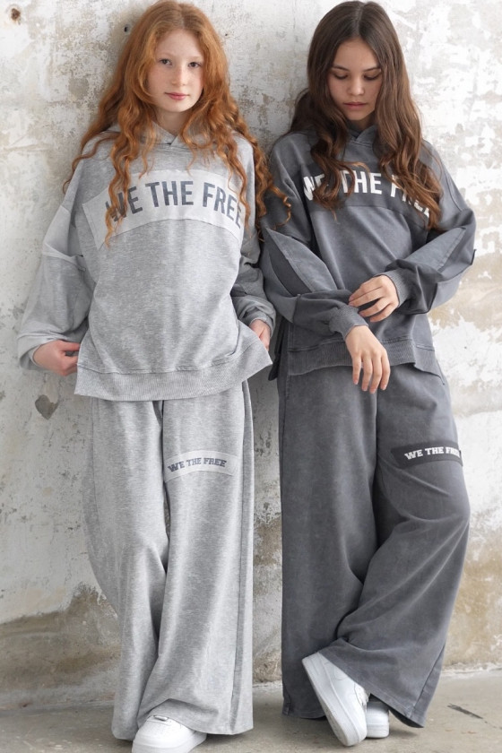 Komplet We The Free ciemny szary