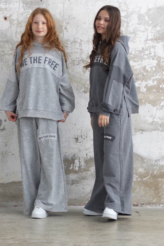 Komplet We The Free ciemny szary