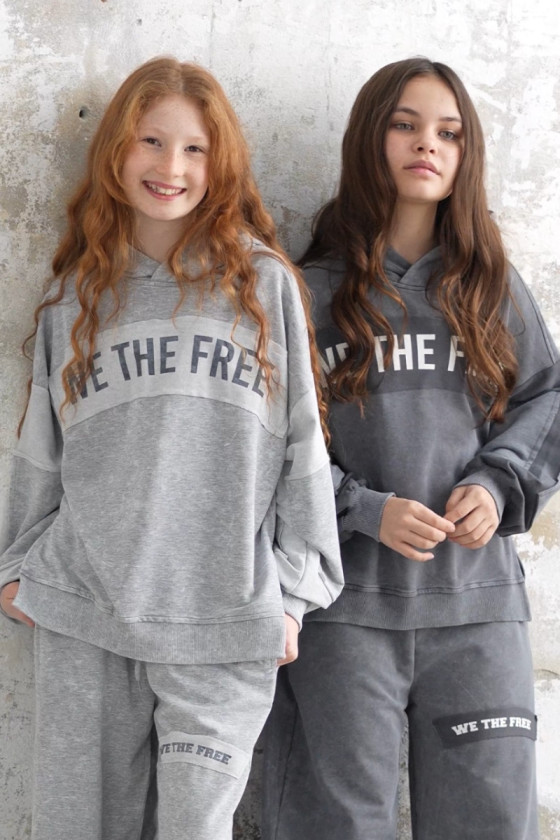 Komplet We The Free ciemny szary
