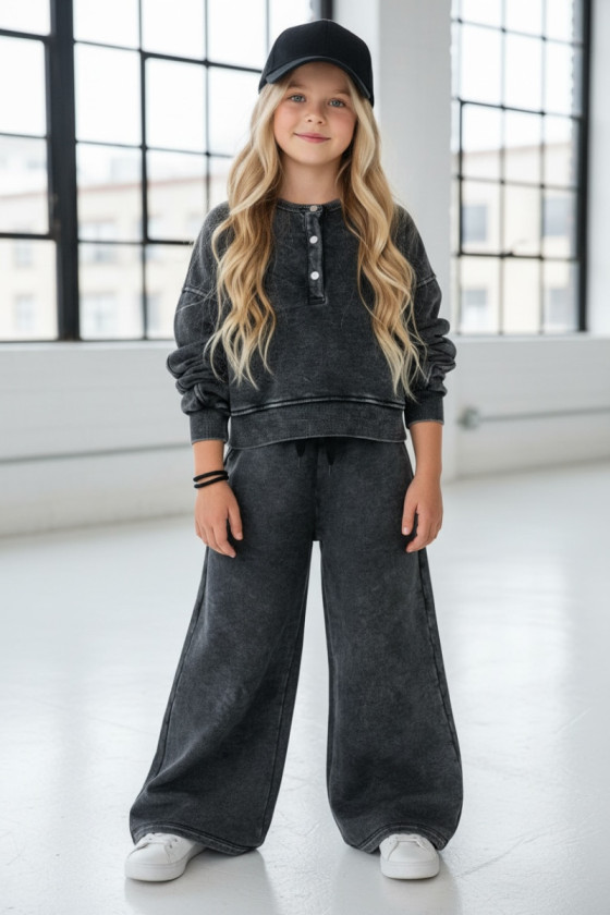 Komplet Chicago Style Ciemny Szary