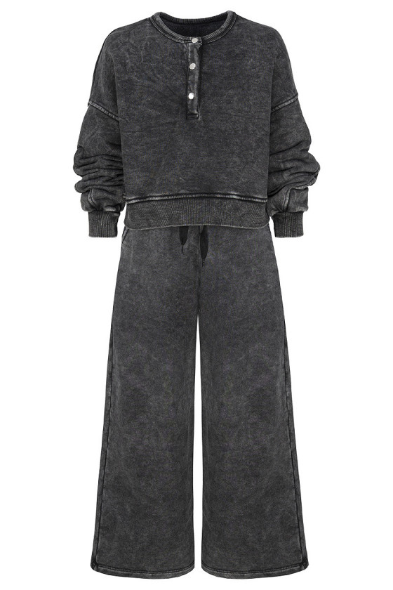 Komplet Chicago Style Ciemny Szary