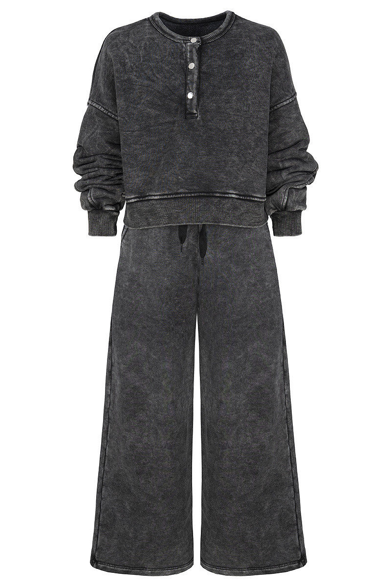 Komplet Chicago Style Ciemny Szary