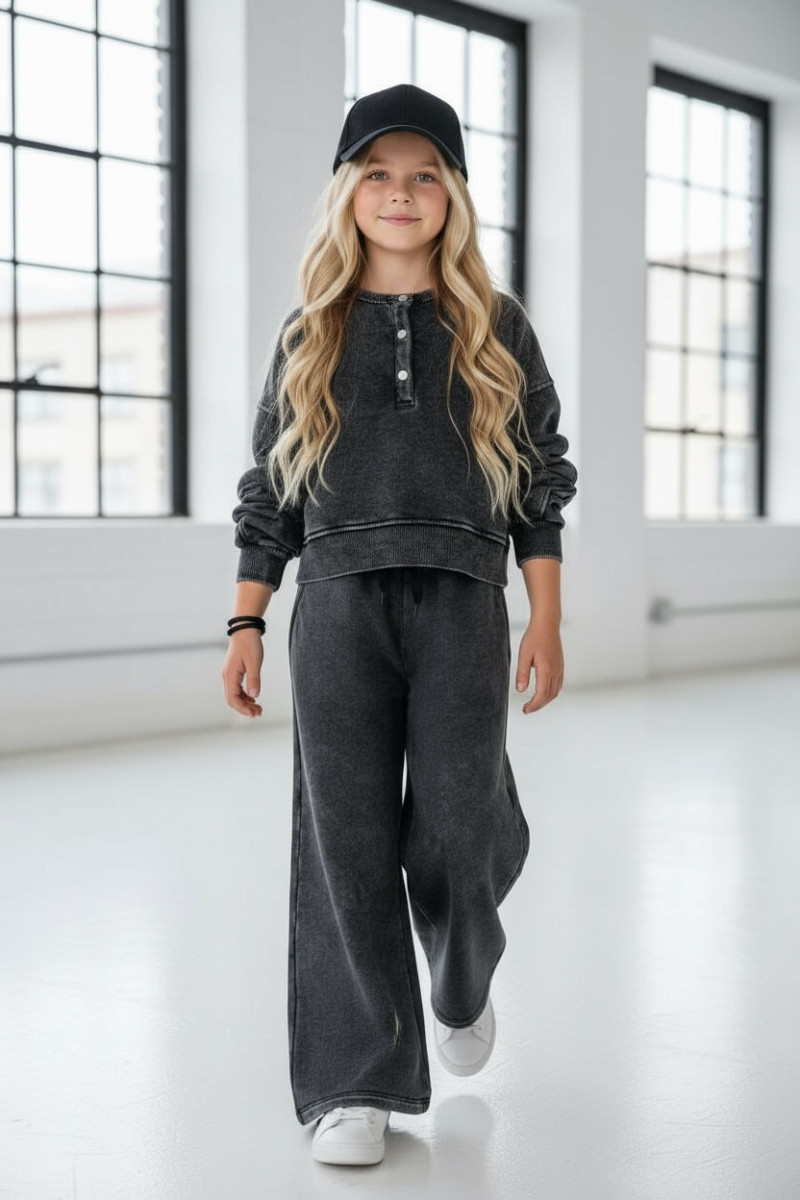 Komplet Chicago Style Ciemny Szary