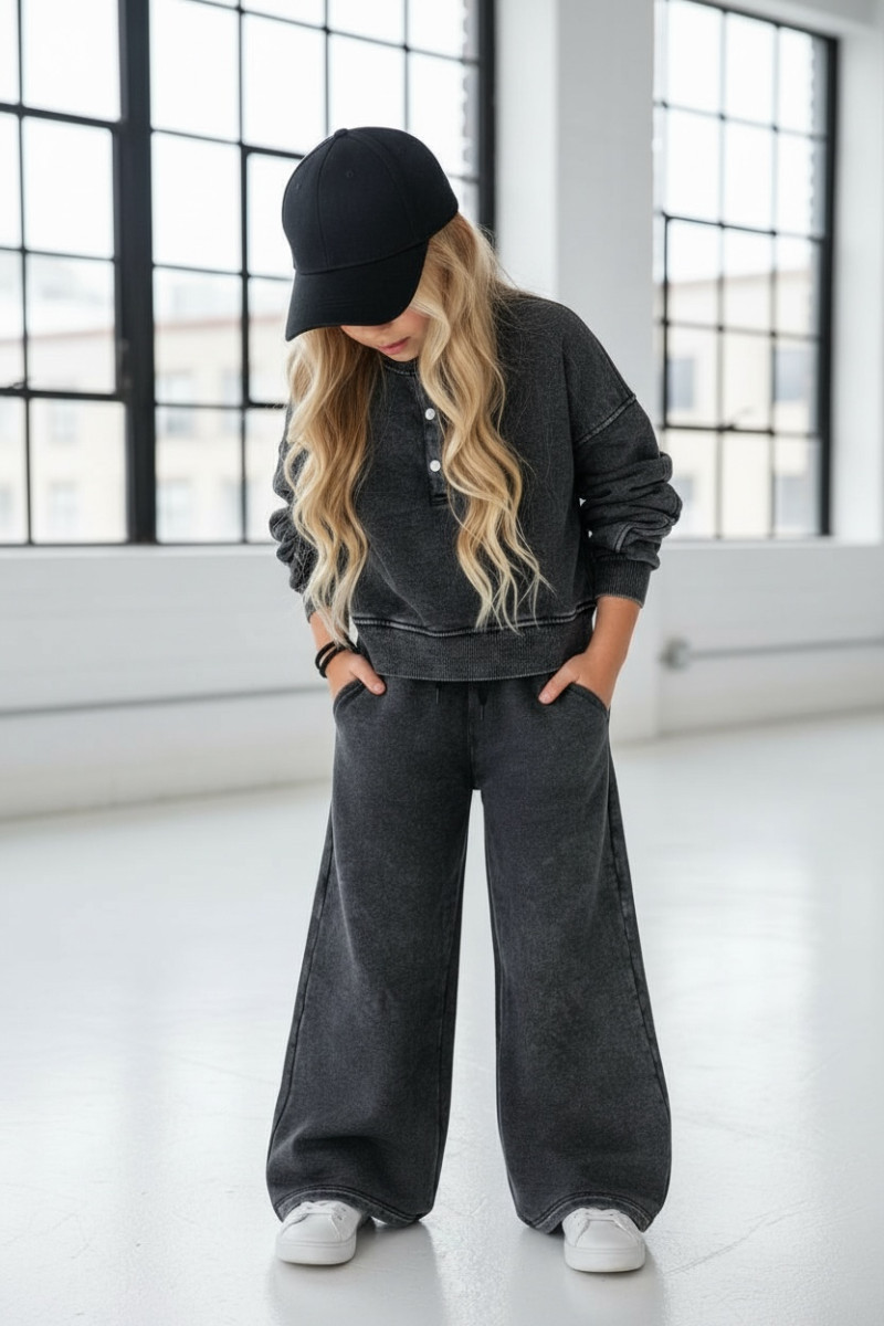 Komplet Chicago Style Ciemny Szary