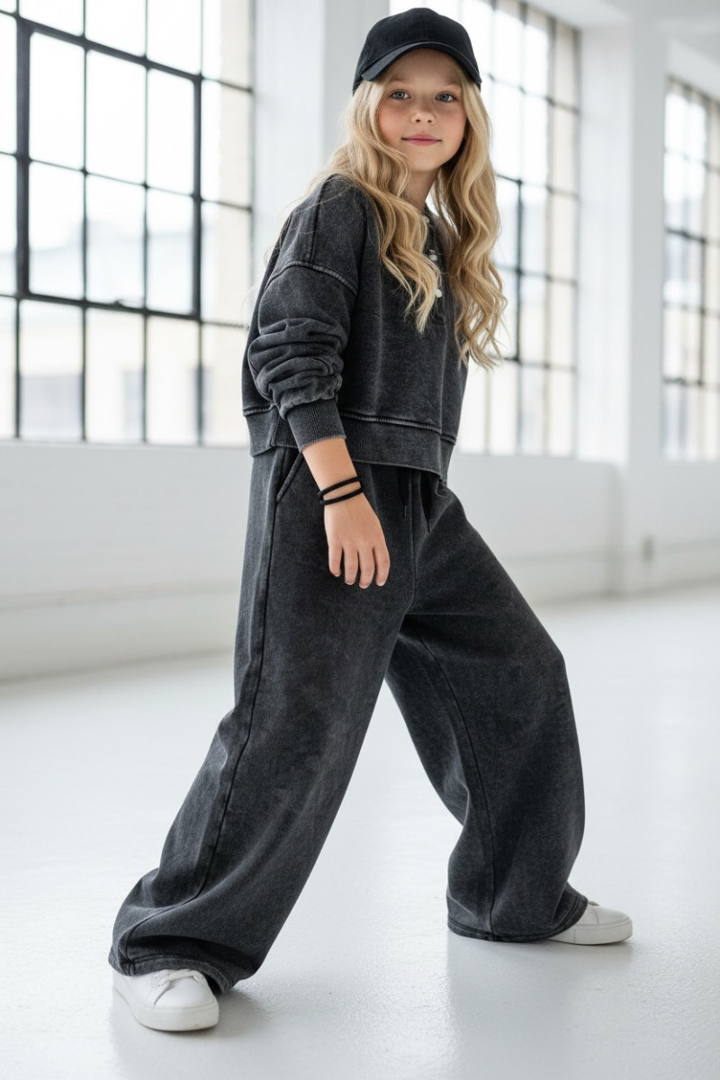 Komplet Chicago Style Ciemny Szary