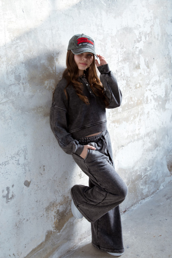 Komplet Chicago Style Ciemny Szary