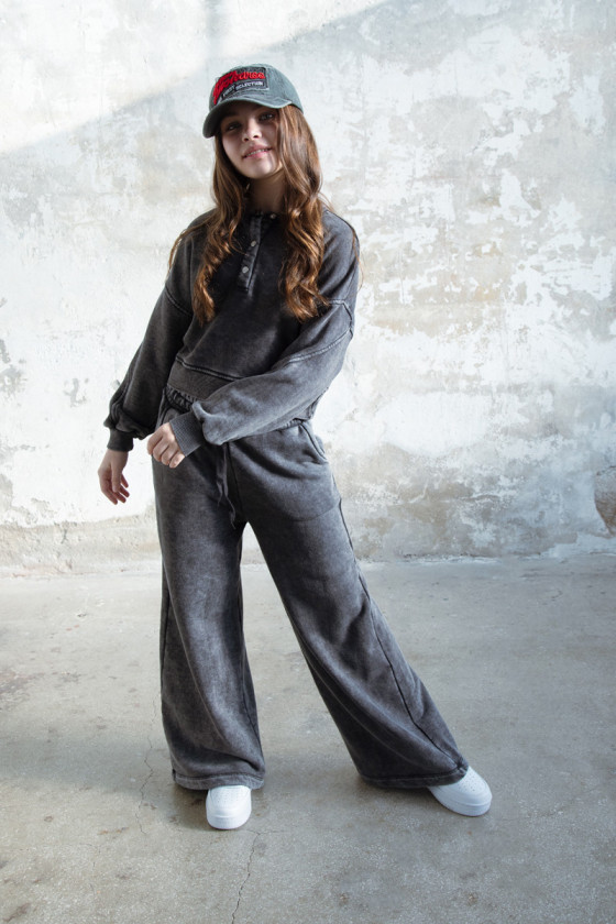 Komplet Chicago Style Ciemny Szary