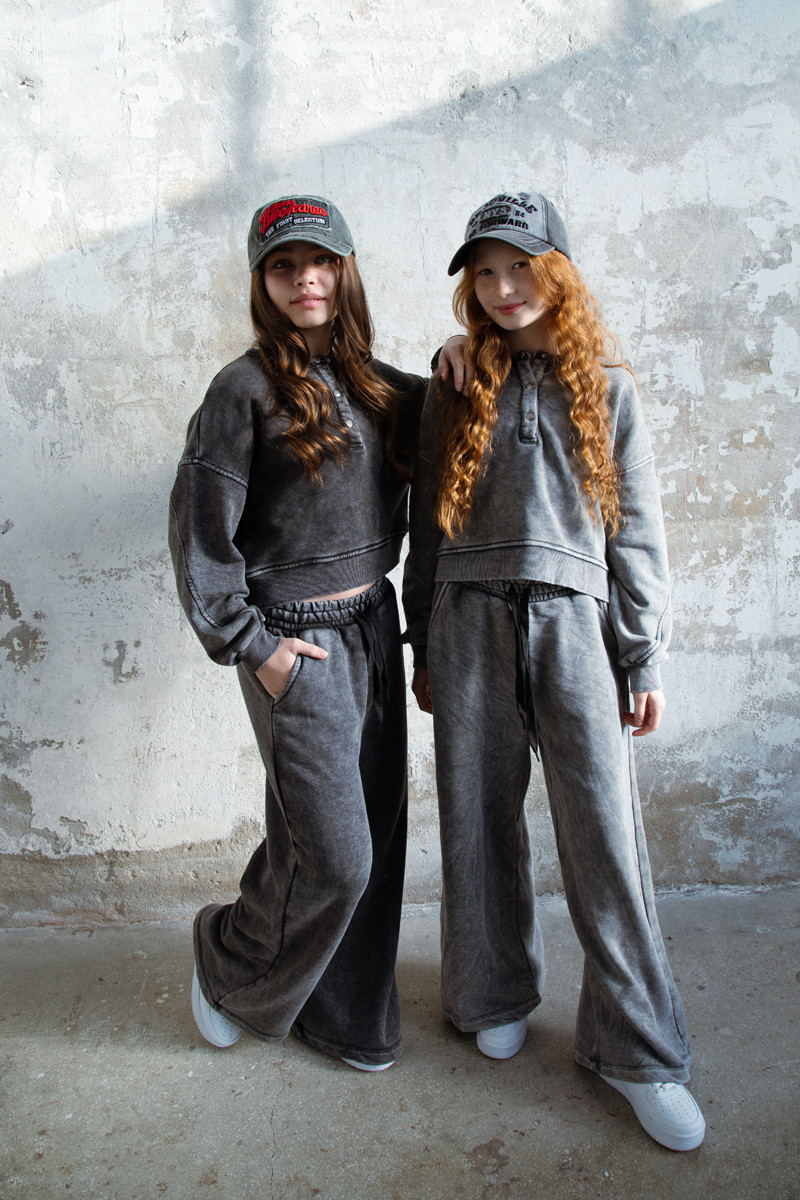 Komplet Chicago Style Ciemny Szary