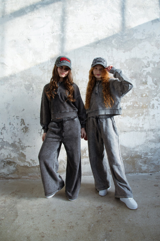 Komplet Chicago Style Ciemny Szary