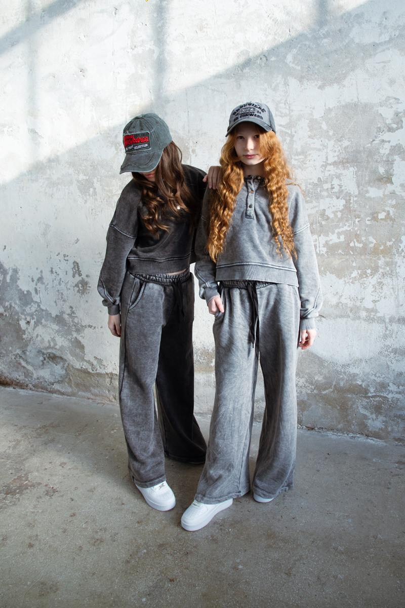 Komplet Chicago Style Ciemny Szary