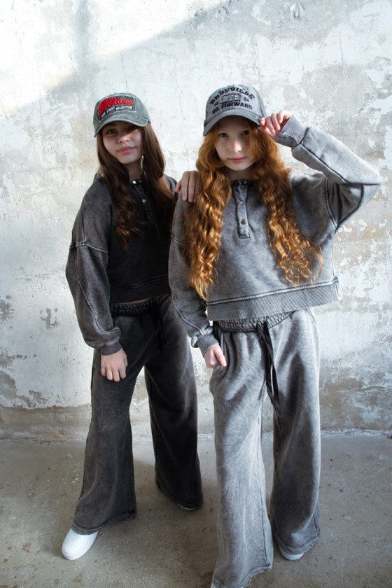 Komplet Chicago Style Ciemny Szary