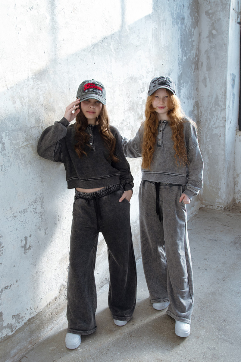 Komplet Chicago Style Ciemny Szary