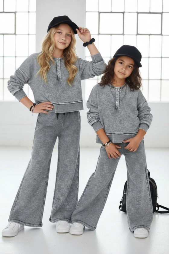 Komplet Chicago Style Jasny Szary