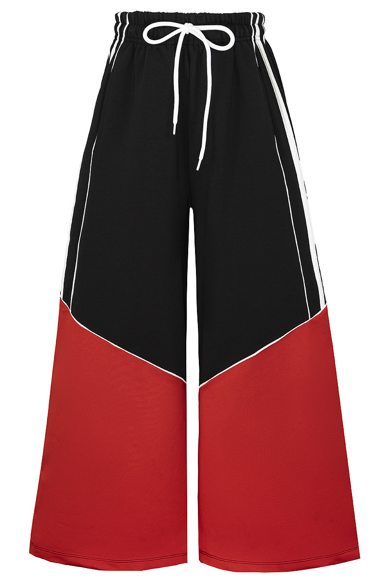 Spodnie dresowe Wey Czarno-czerwone