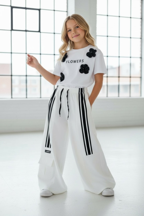 Spodnie dresowe Sisi śmietanka