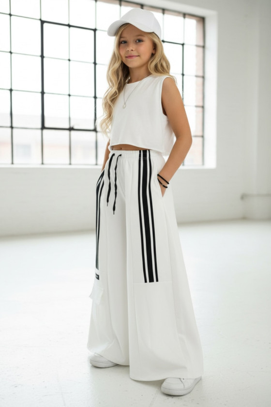 Spodnie dresowe Sisi śmietanka