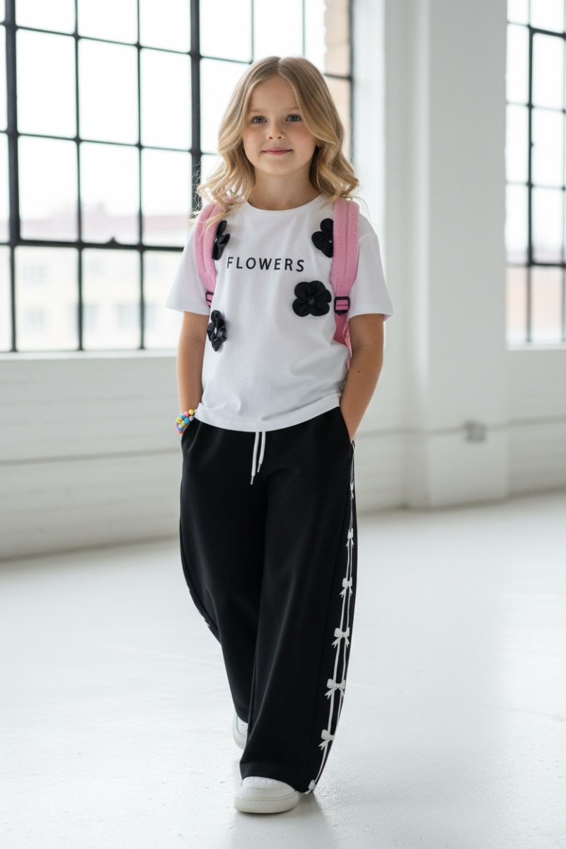 Spodnie dresowe Kokardki czarne