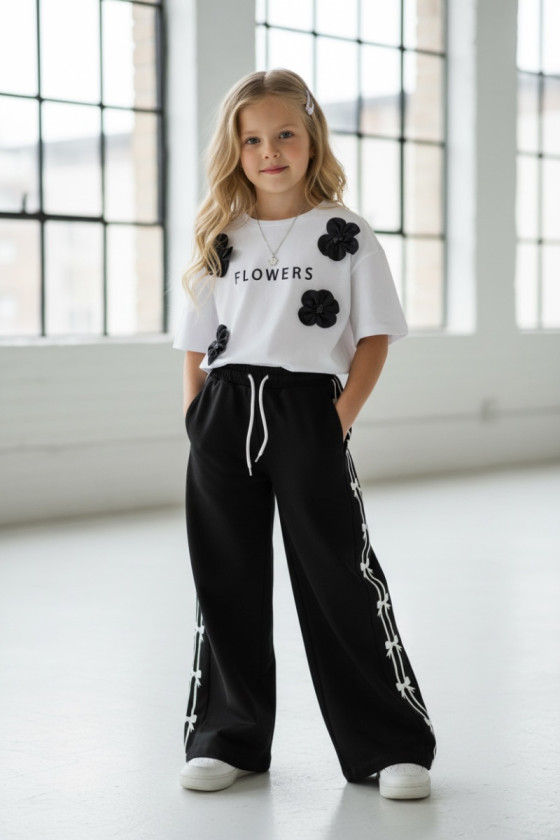 Spodnie dresowe Kokardki czarne