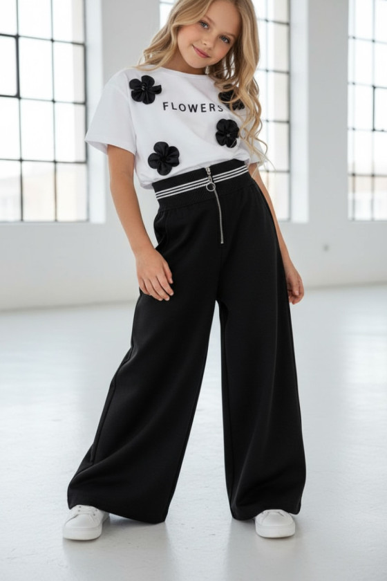 Spodnie czarne dla dziewczynki Susan