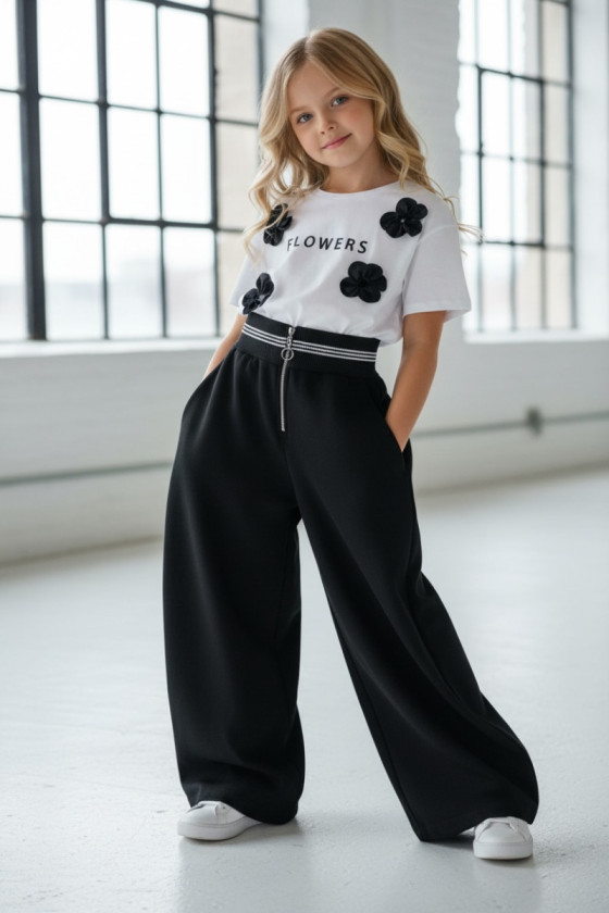 Spodnie czarne dla dziewczynki Susan