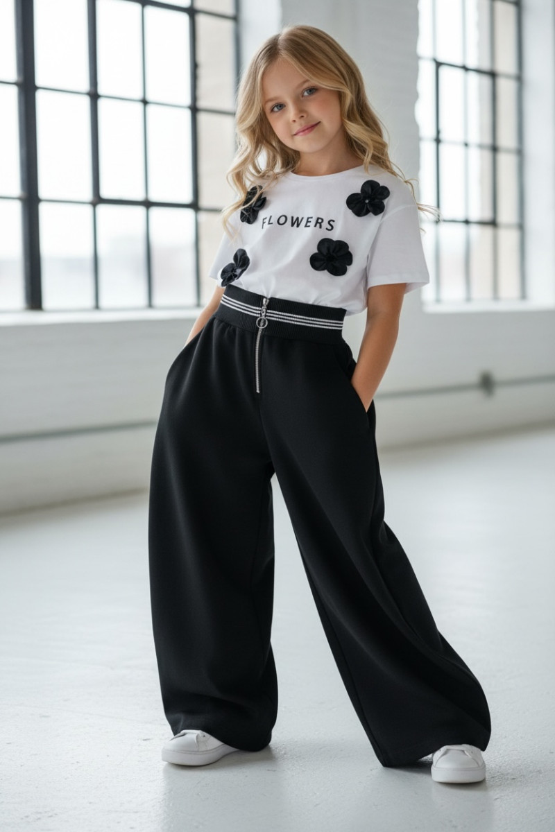 Spodnie czarne dla dziewczynki Susan