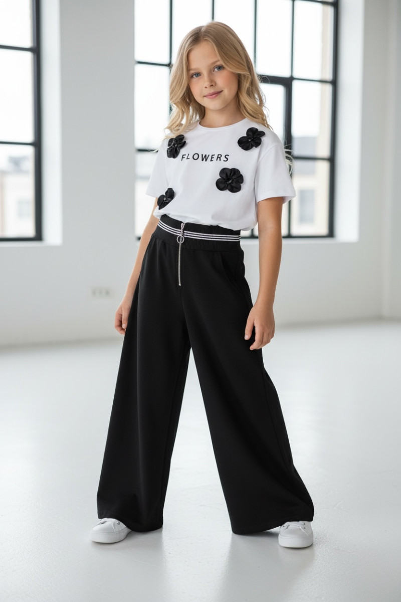 Spodnie czarne dla dziewczynki Susan