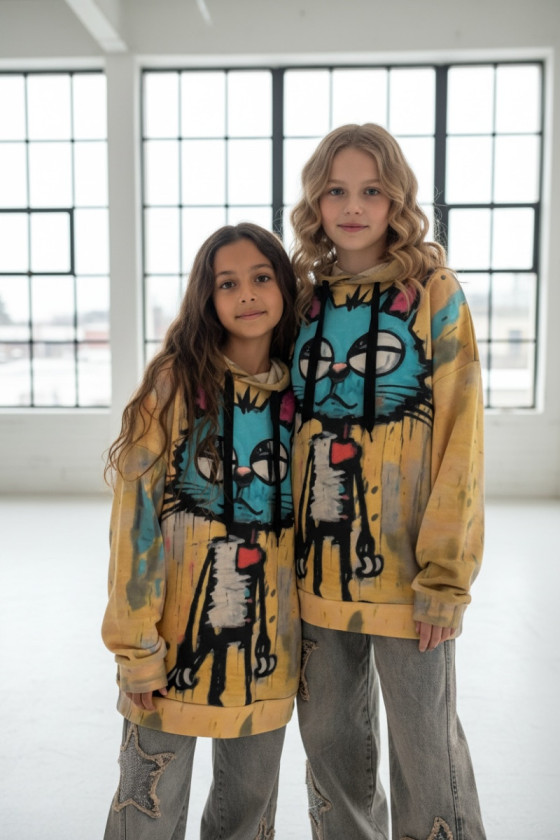 Bluza Kici Miau bawełna pętelkowa Kitty