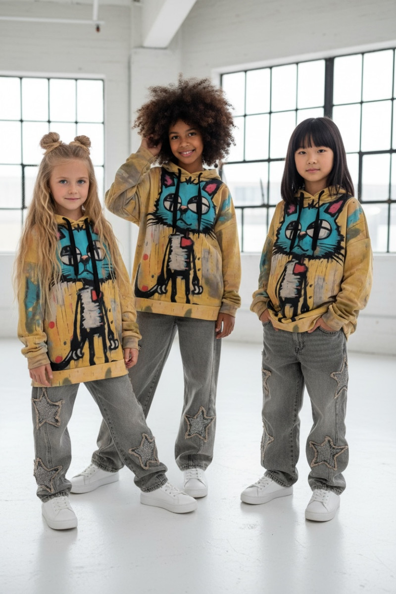 Bluza Kici Miau bawełna pętelkowa Kitty