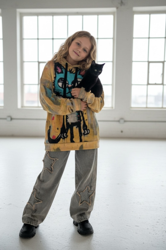 Bluza Kici Miau bawełna pętelkowa Kitty