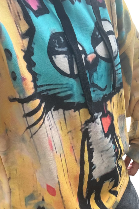 Bluza Kici Miau bawełna pętelkowa Kitty