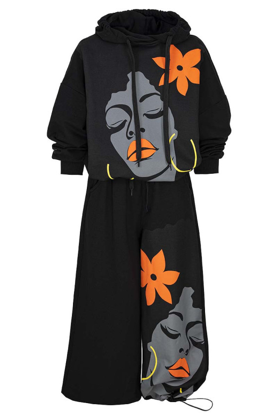 Komplet dla dziewczynki Boni czarny